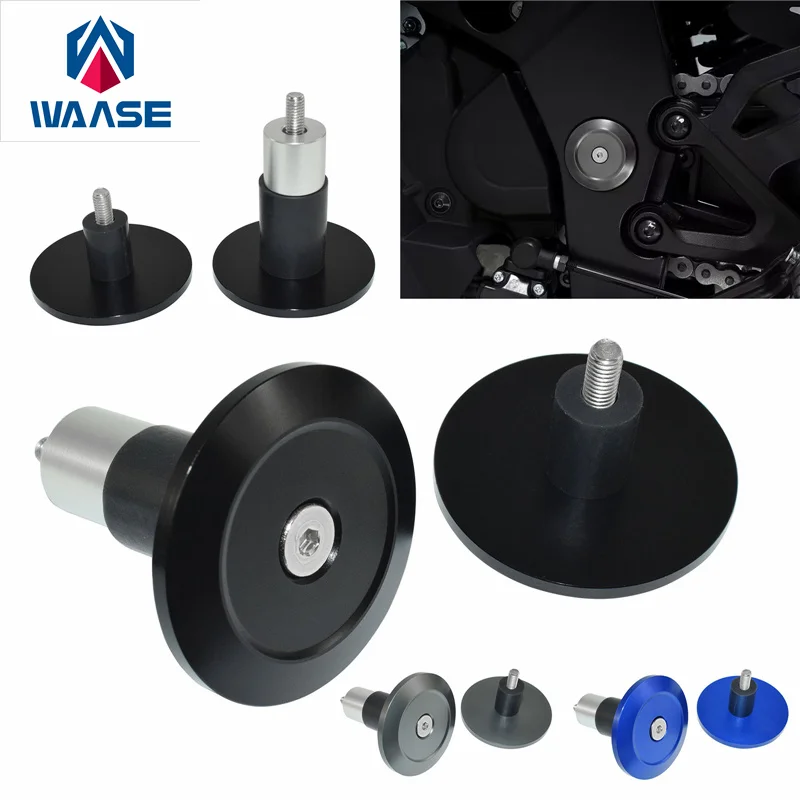 

waase For Suzuki GSXS GSX-S 950 1000 1000F 1000GT 1000S katana 1000 2015 2016 2017 2018 2019-2023 Aluminum Frame Hole Plug Cover