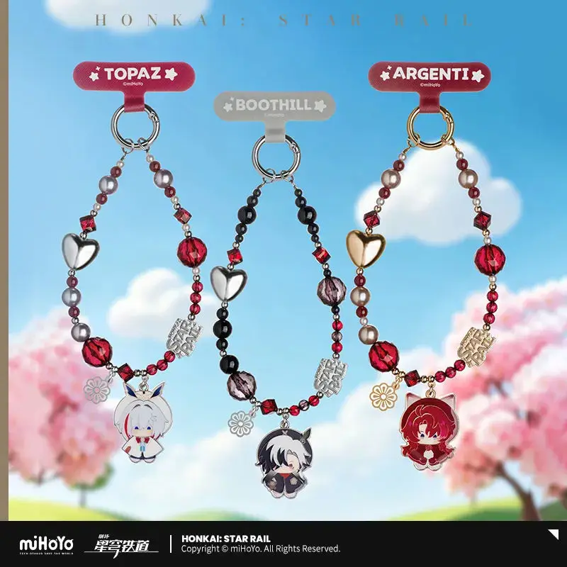 [Genuine] miHoYo Game Honkai Star Rail Phone Lanyard Sunday Robin Firefly Boothill Anime Prop Accessories Cosplay Halloween Gift
