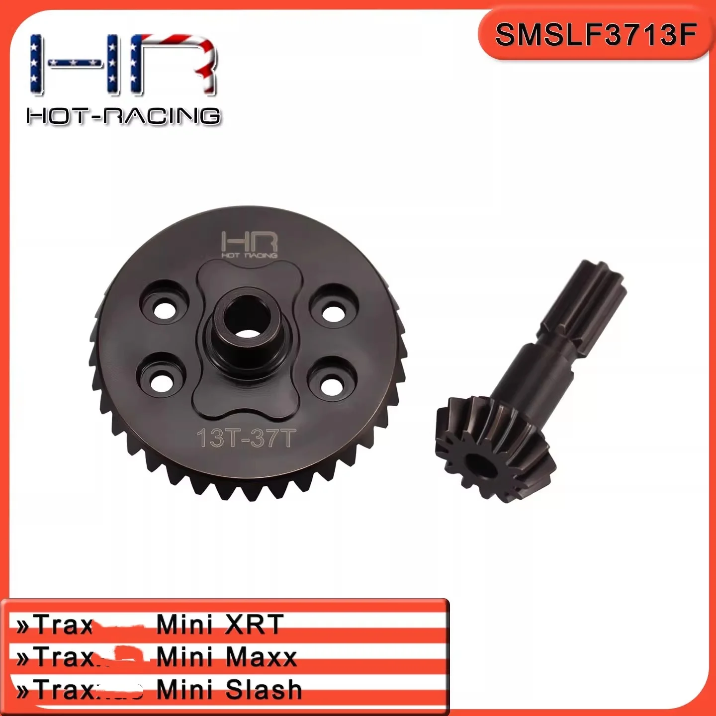 

HR Trax Mini Series Maxx/XRT/Slash 40 Chromium Steel Front Differential Umbrella Teeth 37/13T
