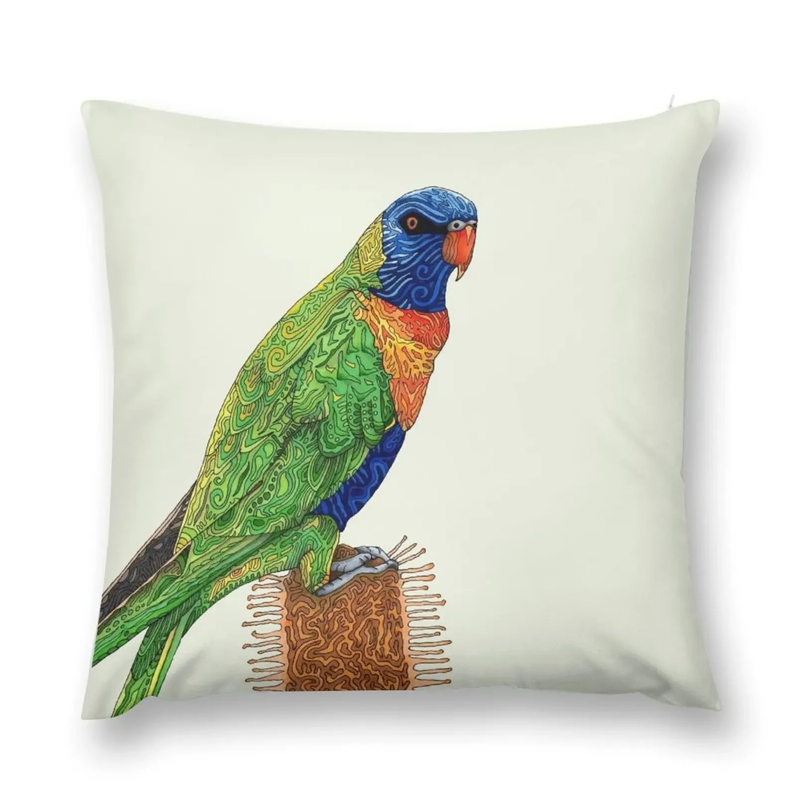 

Rainbow Lorikeet Throw Pillow Cushions For Sofa Elastic Cover For Sofa pillow