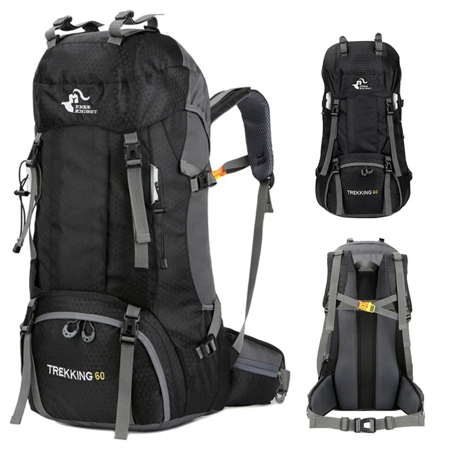 Mochila de senderismo resistente al agua para escalada mochila de Camping mochila de viaje con cubierta de lluvia para escalada de montana y ciclismo 60L AliExpress
