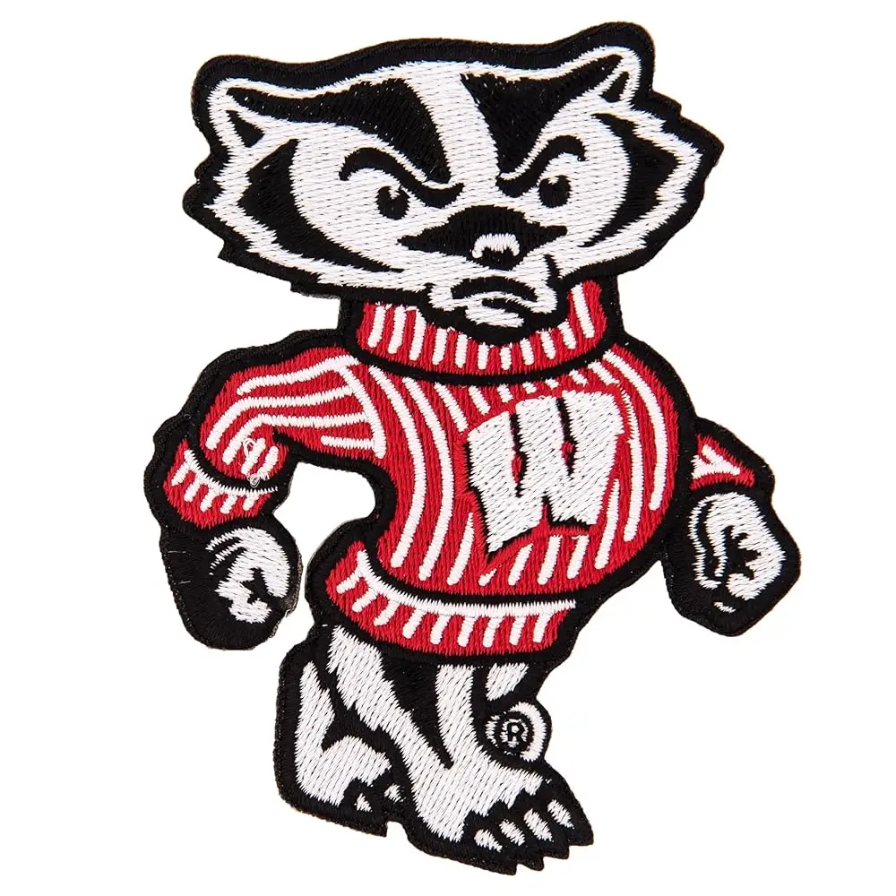 

University of Wisconsin Patch – Embroidered Iron On/Sew On Applique for Blazers, Jackets, Backpacks, Bags, Hats & Tactical G