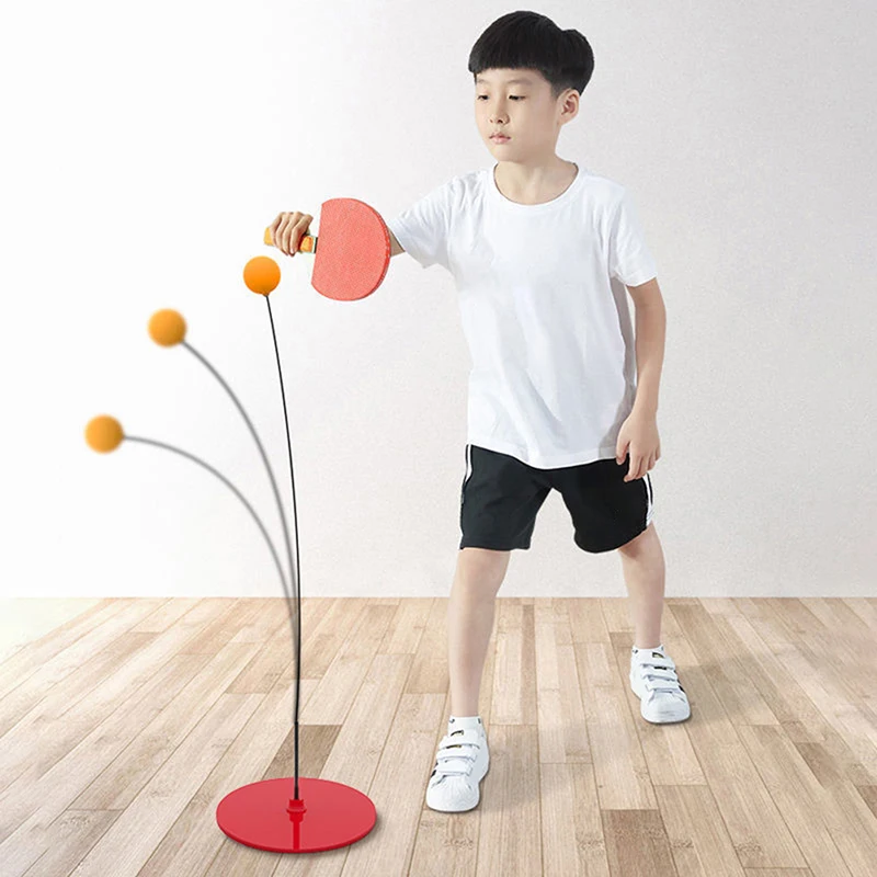 1Set Table Tennis Training Device Table Tennis Set Portable Parent-child Entertainment Fitness Training Home Eyesight Workout