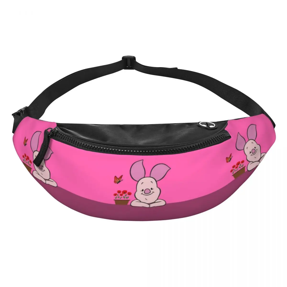 

Custom P-Piglets Anime Big Movie Fanny Bag Crossbody Waist Pack Women Men Running Phone Money Pouch