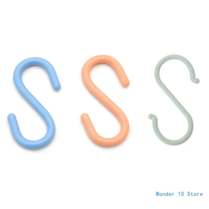 S Hooks Set of 8 Plastic Portable Multipurpose Hanger for Home Kitchen Bedroom Wardrobe Clothes Hangers