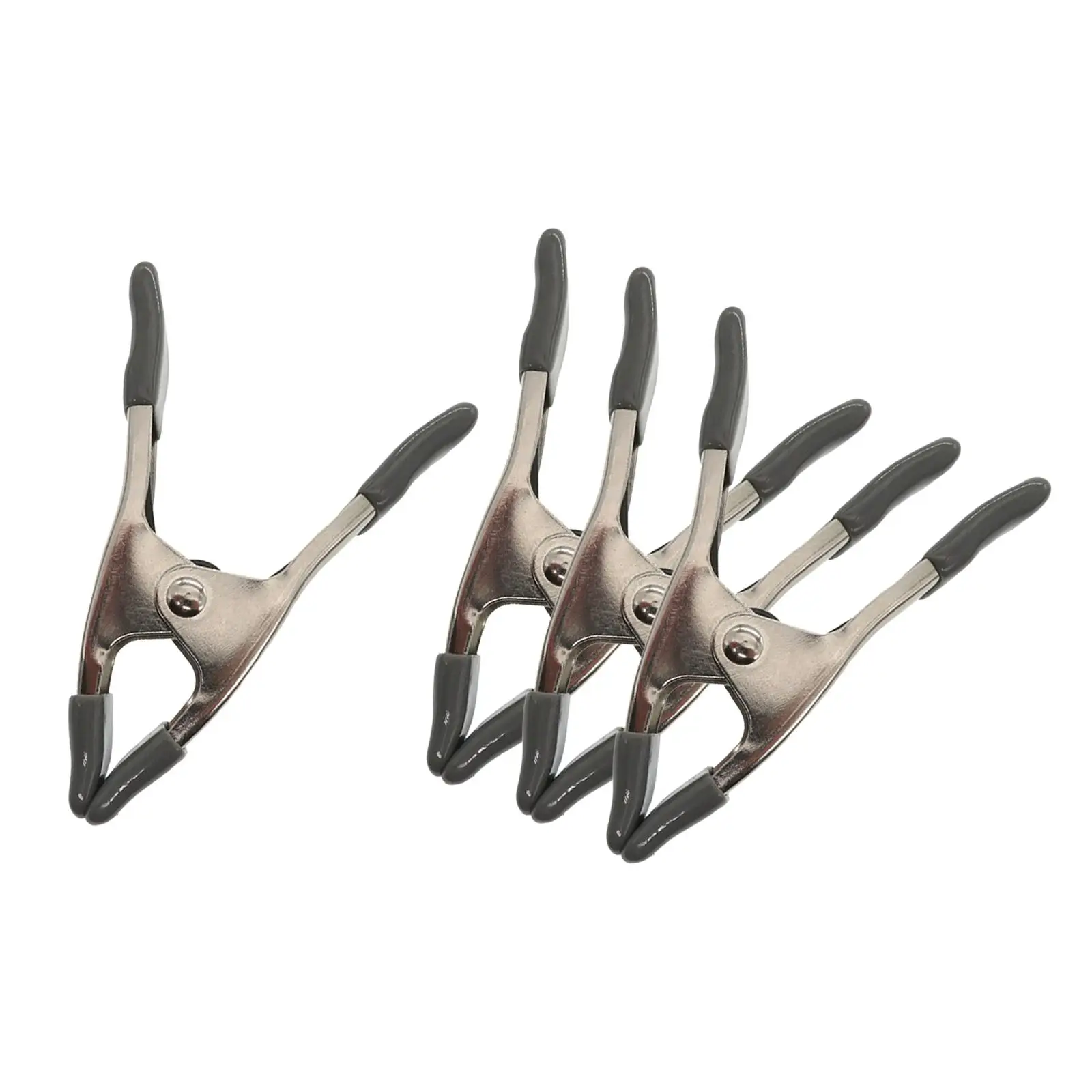 4x Spring Clamps Durable Fittings Comfortable Handle Heavy Duty for Camping