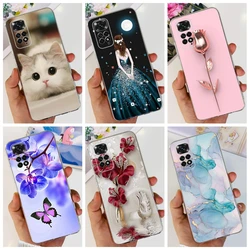 For Redmi Note 12 Pro 4G Case Fashion Flower Soft Clear TPU Silicone Phone Case For Xiaomi Redmi Note 12 Pro 4G Protective Cover