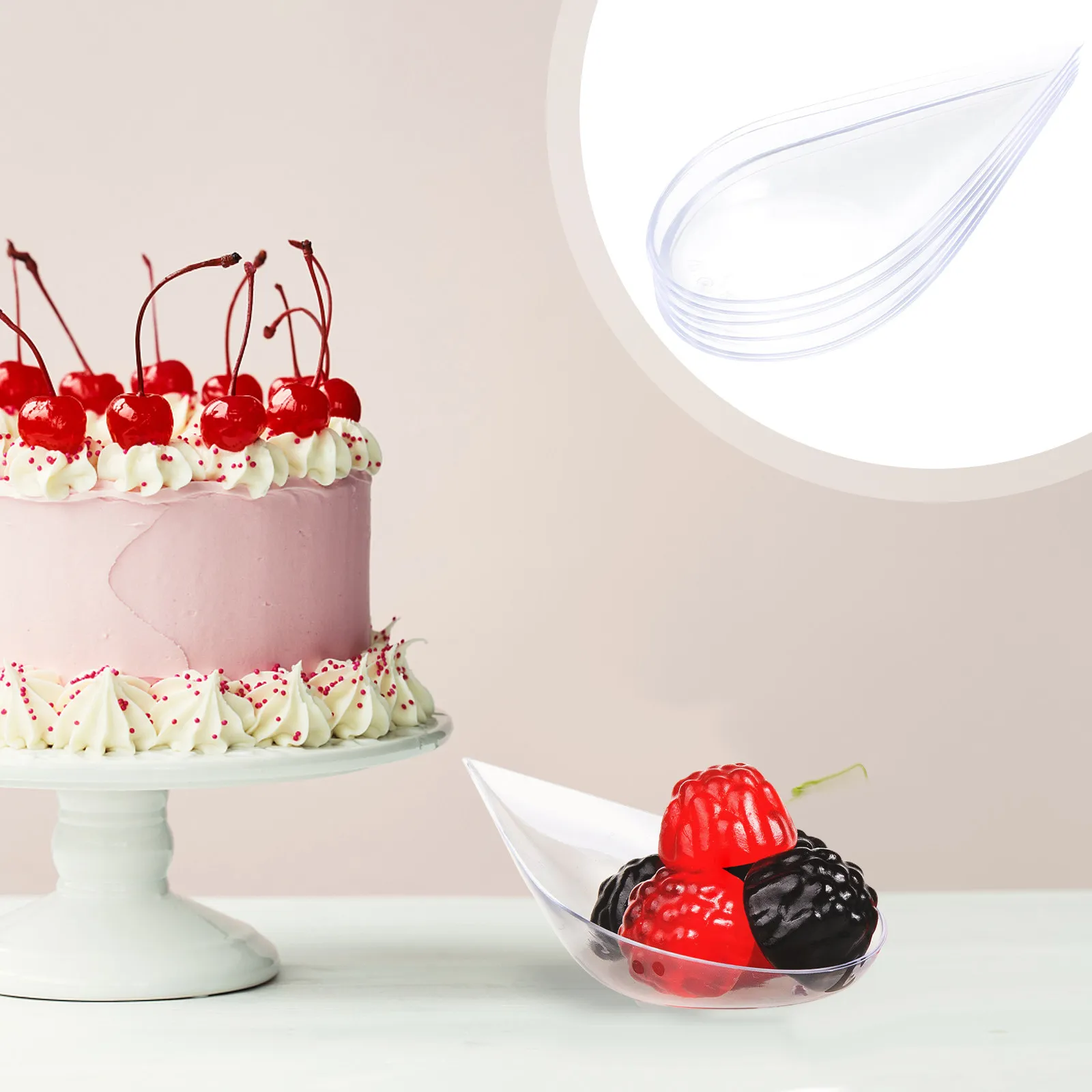 Cucharas Desechables para Postre, Suministros para Catering, Mini Cucharas para Aperitivos, Cucharas de Plástico para Sushi, Duraderas para Uso Doméstico, Utensilios de Cocina y Bar