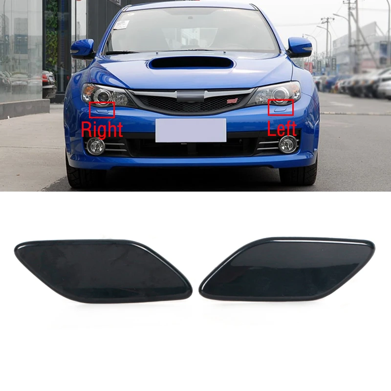 2PCS For Subaru Impreza WRX STI 2008-2011 Front Bumper Headlight Headlamp Washer Spray Jet Nozzle Pump Cover Cap Lid Unpainted 