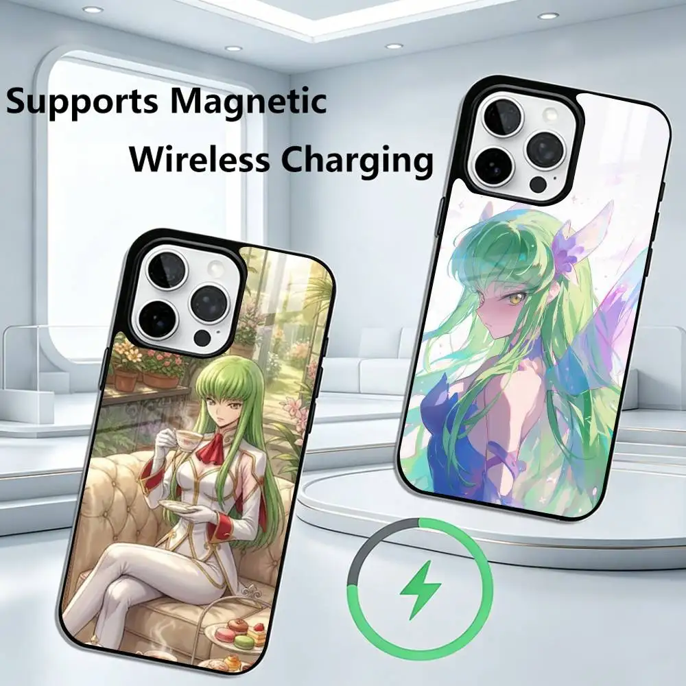 

Japanese Anime C-Code G-Geass Phone Case For iPhone17,16,15,14,13,12,11 Plus,Pro Supports Magnetic Wireless Charging