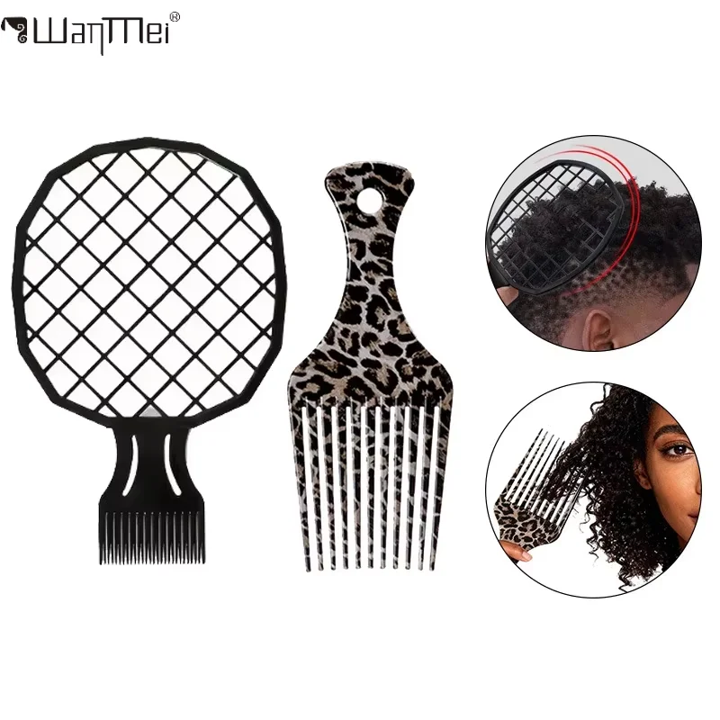Professional Hair Styling Tools Set Barber Comb Pick with Dual-Ended Hook for Dreadlocks Twisting Braiding and Curly Hair Care