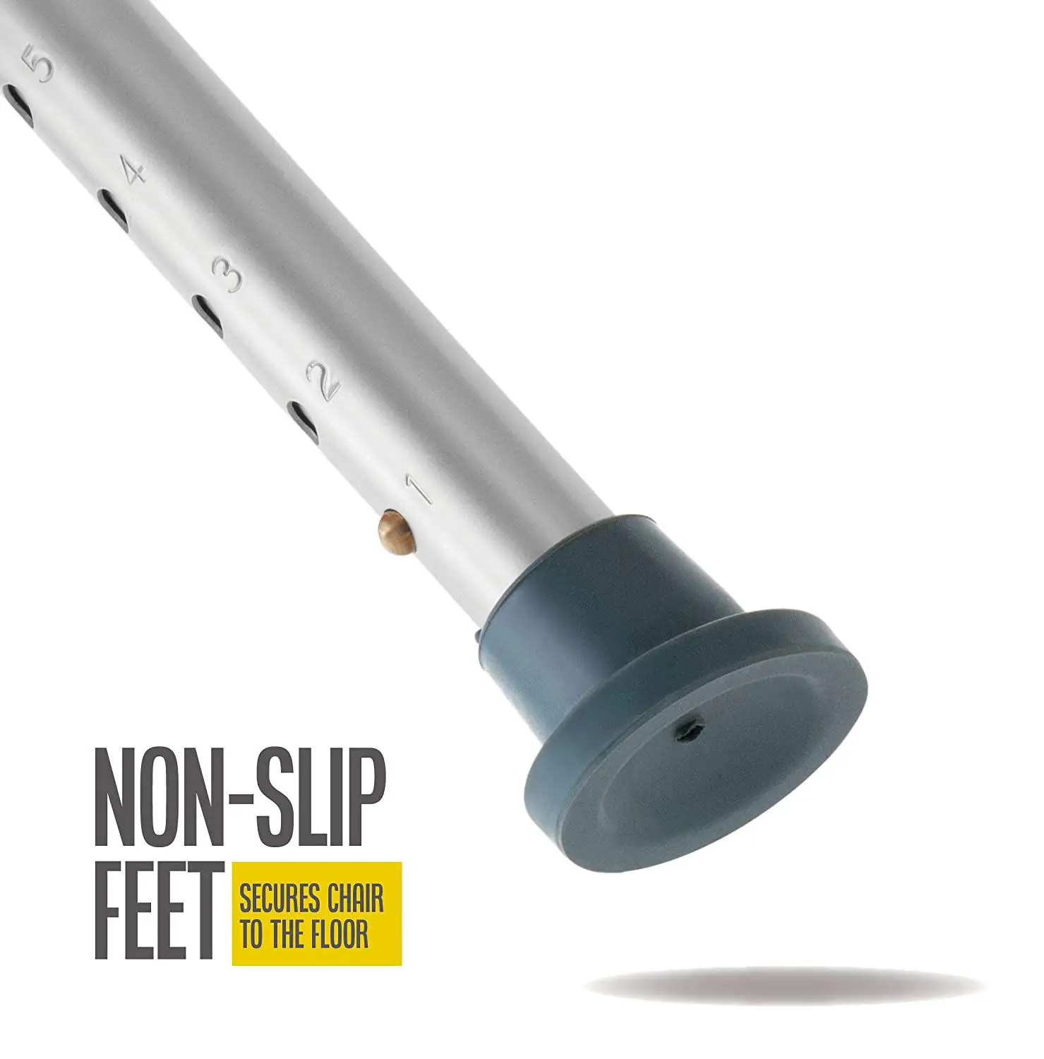 كرسي المرحاض الألومنيوم أثاث الحمام المنزل المحمولة المسنين الحوامل امرأة دش مقعد كرسي السلامة الطبية البراز #5