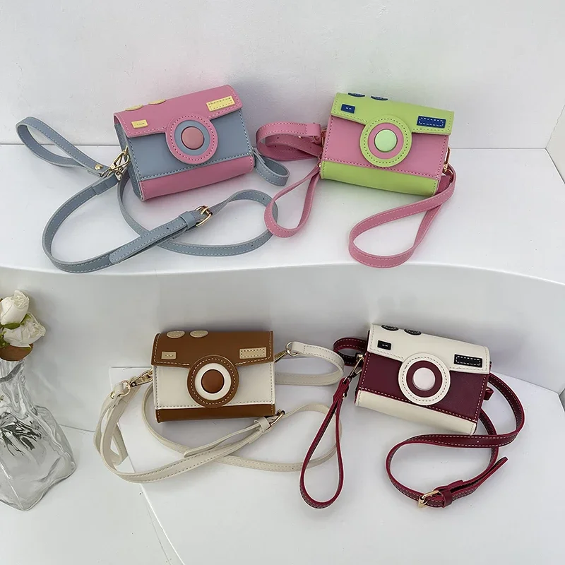 

2025 New Personality Camera Creative Bag Lady Fashion Mini Crossbody Bag Spring Casual Travel Phone Bag Purse Pu Leather Handbag