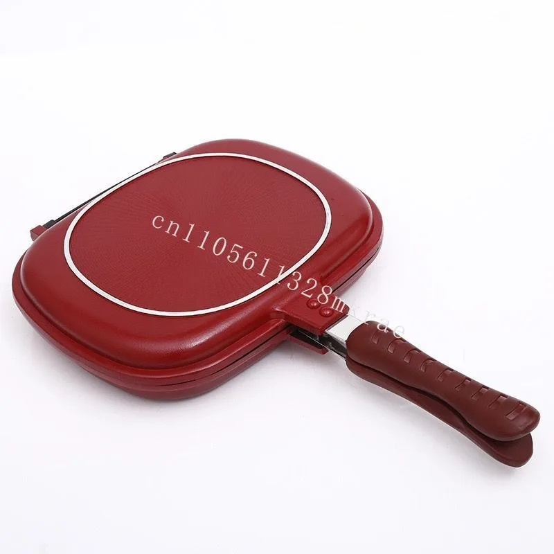 

New multifunctional double-sided frying pan kitchen cookware non-stick cast aluminum baking pan