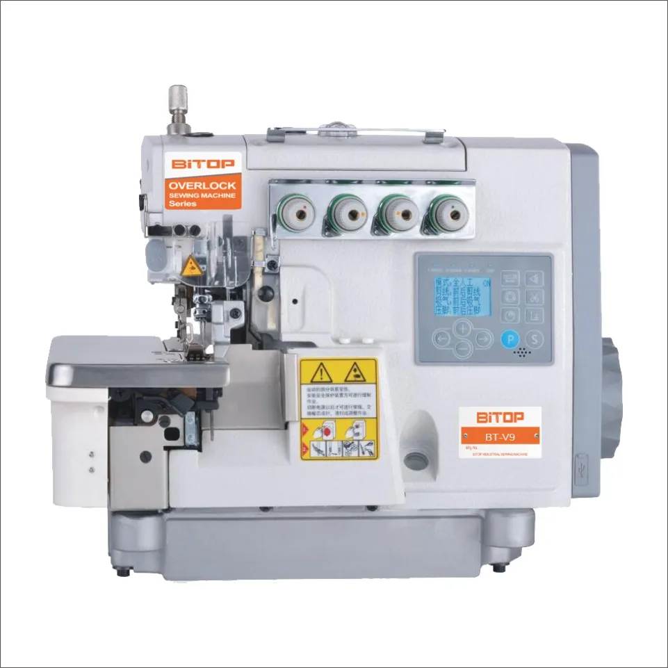 BT-V9-4D/UT  4 Thread Computerized Automatic Mquina De Costura Overlock Stitch Industrial Sewing Machines Manufacturer Price