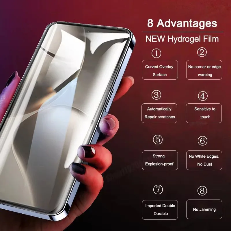 3 قطعة فيلم هيدروجيل لشاومي ريدمي نوت 17 15 13T 14T 15 Pro HD 13 14 واقي للشاشة #6