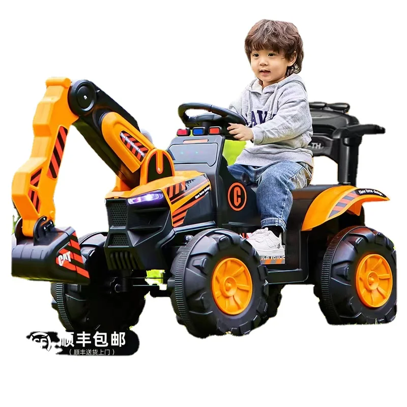 

Yy Excavator Children's Sitting Remote Control Excavator Engineering Toy Car Large