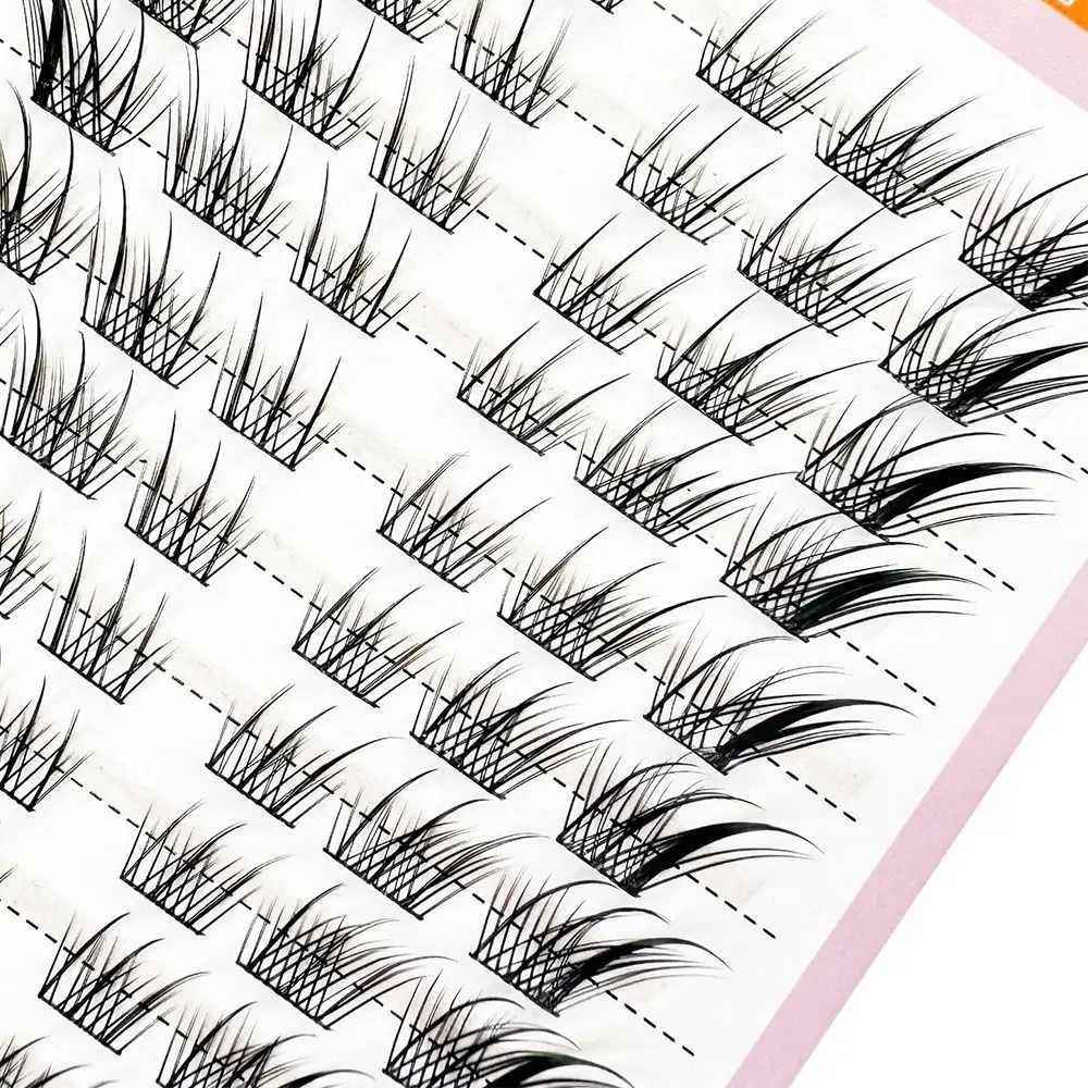 3D Cat Eye Clusters Lashes Manga Fox DIY Lash Extensions False Eyelashes C Curl Natural Individual Lashes for Eyelash Extensions