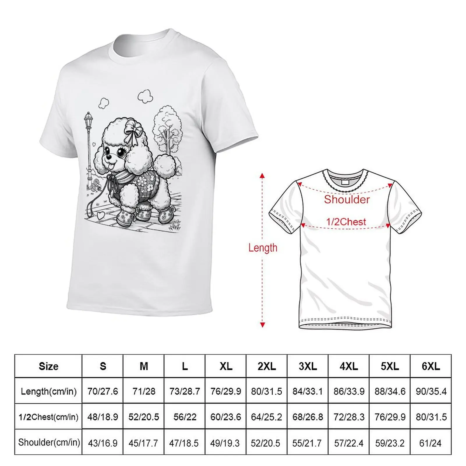 The toy poodle walking at the park T-Shirt essential t shirt t shirt personalised printed t shirts for man T-shirt