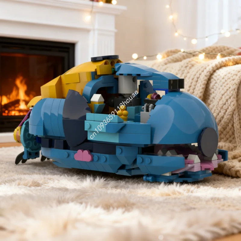 

430pcs MOC Stitchmarine Disneieny Model Building Blocks Architecture DIY Christmas Gifts Creative Idea Education Toy Brick