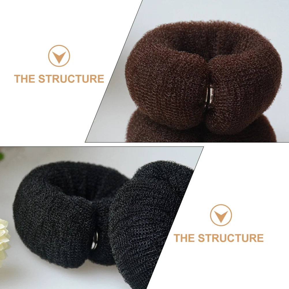 

3pcs Maker Women Long Donut Shaper Elastic Hairbands Styling Tool Nylon Bun Holders For Long Hair Bun Shaping Tools Practical