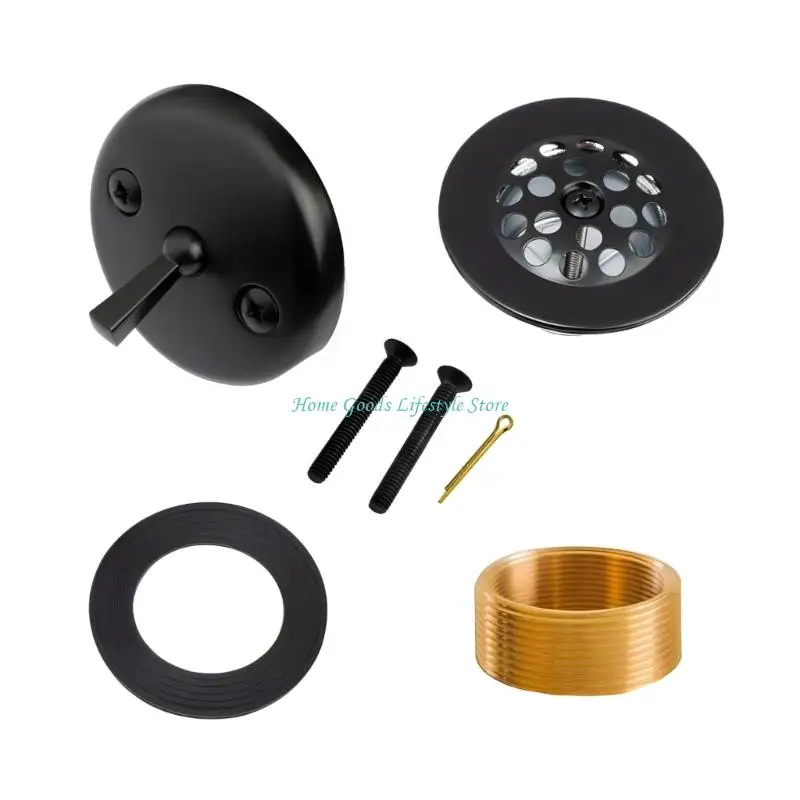E74E DIY Home Bathroom Drain Device Metal Mixture Bronze Nut for Quick Installation Unequipped Required Impermeable Efficient