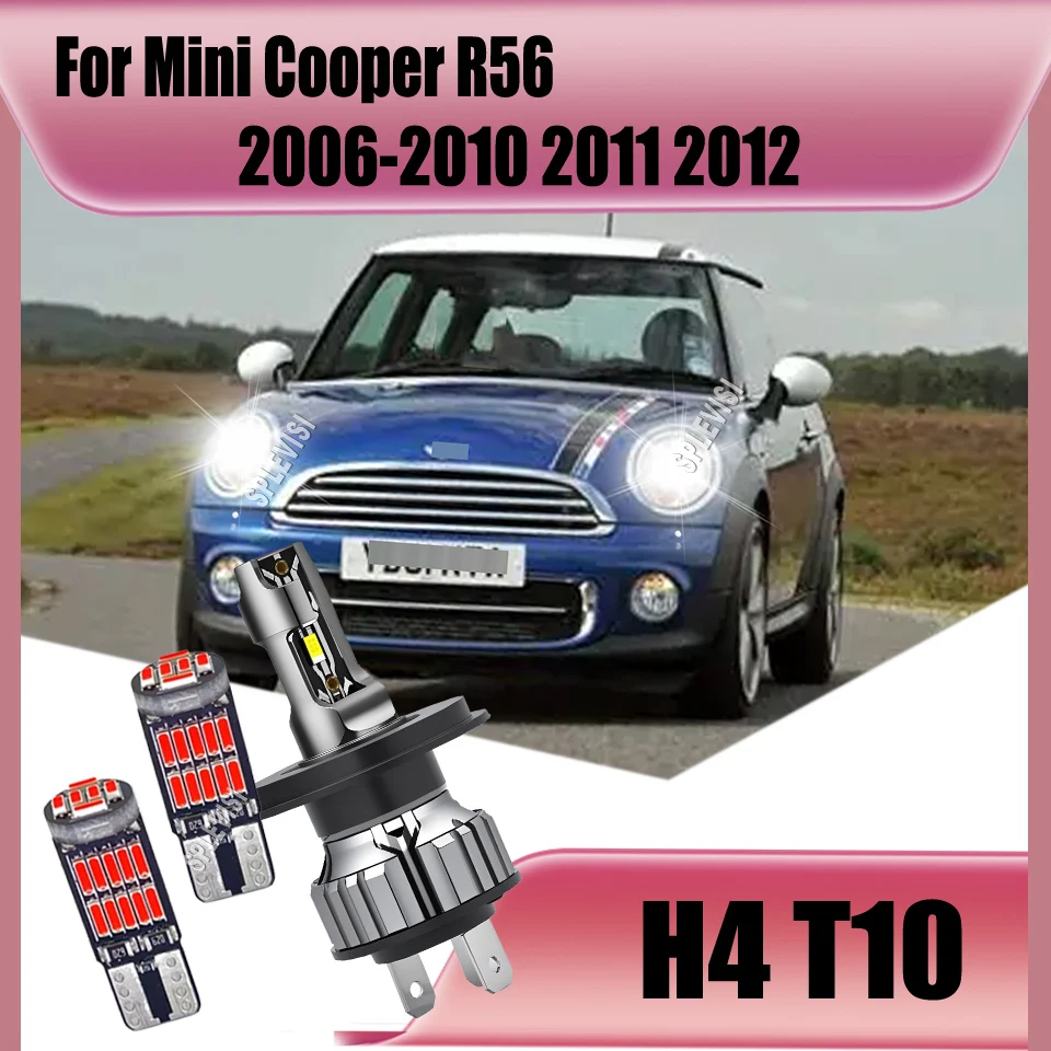 

6000K H4 LED Bulbs CSP Chip Preium Car Headlight Wireless 360 degree For Mini Cooper R56 2006 2007 2008 2009 2010 2011 2012