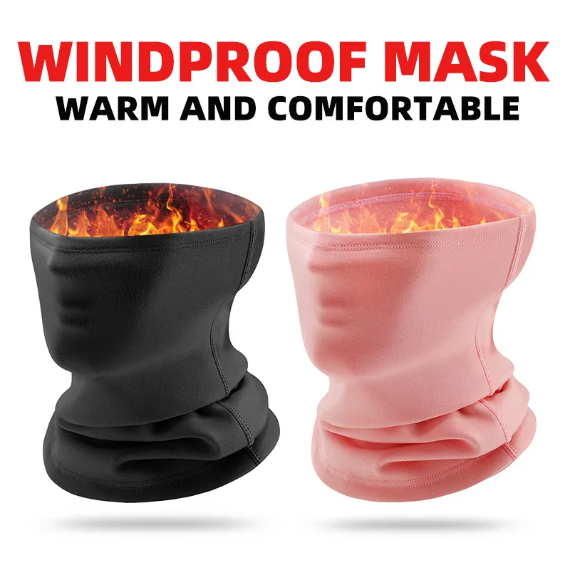 2 قطعة الرجال النساء الاطفال الرياضات الشتوية باندانا على الجليد وشاح المخملية الحرارية الرقبة أدفأ للمشي في الهواء الطلق الدراجات الحجاب السحري