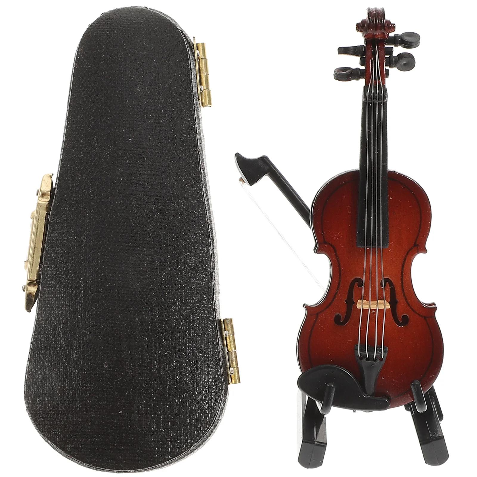 

Violin Model Miniature Studio Prop Lovely Adornment Statue Ornament Exquisite Basswood Figurine