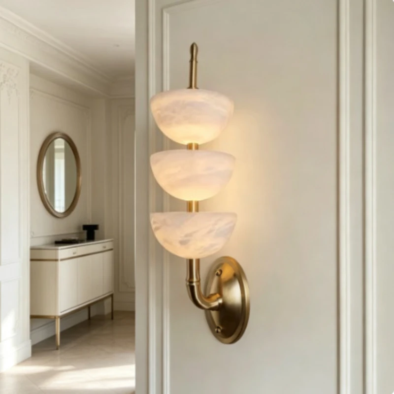 Modern Atmospheric French Style Wall Lamp Luxury Durable Light Exquisite Decor Lighting for Bedroom Aisle Villa Living Room