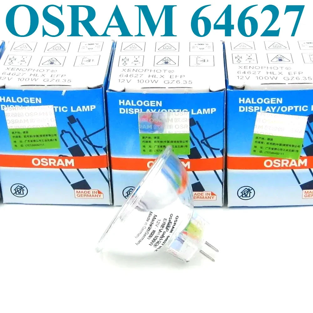 

Original For XENOPHOT OSRAM 64627 HLX EFP 12V 100W GZ6.35 Optic Halogen Lamps Microscope,12V100W Bulb