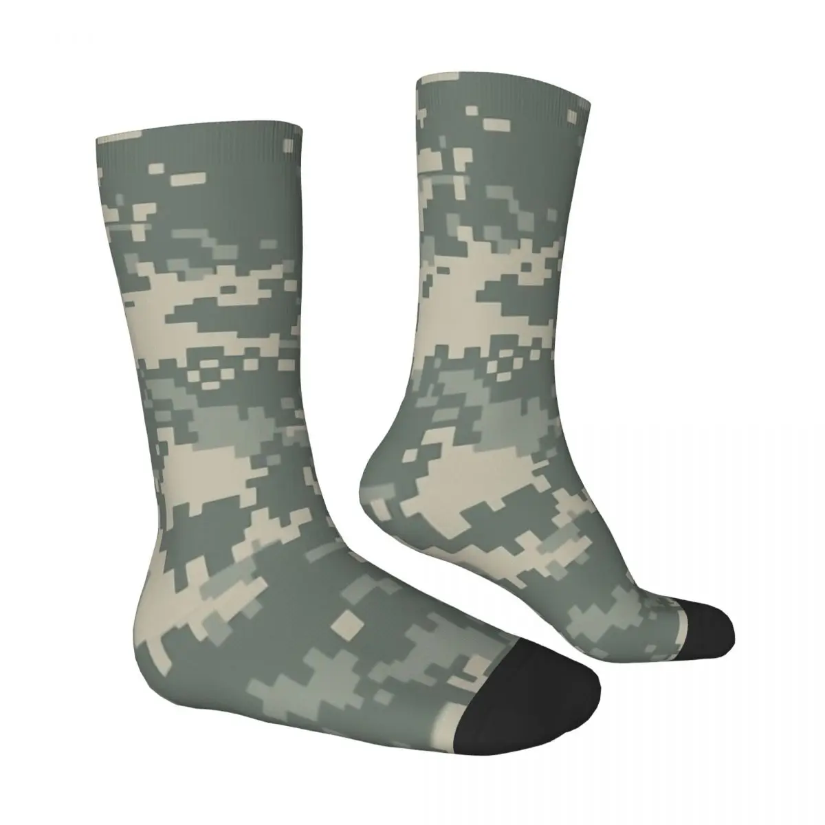 Calcetines con estampado de camuflaje para hombre, medias divertidas, estilo callejero, Harajuku, Vintage, ejército, ACU, novedad, regalo