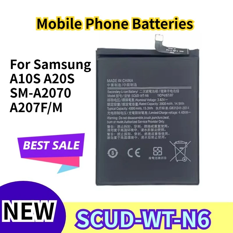 

SCUD-WT-N6 4000mAH Mobile Phone Batteries for Samsung A10S A20S