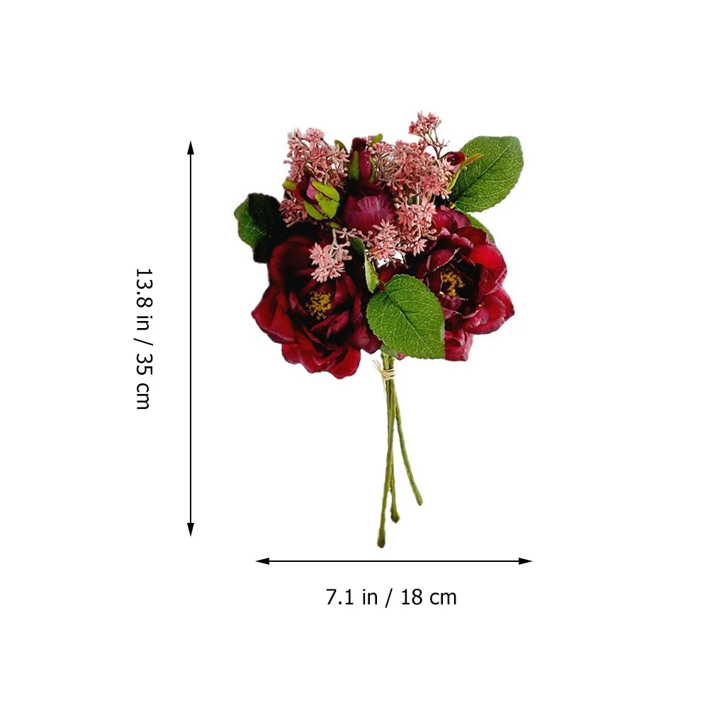 

Artificial Bouquet Bridal Wedding Decor Delicate Flowers Indoor Cloth Bride Bouquets Fake Bridesmaid