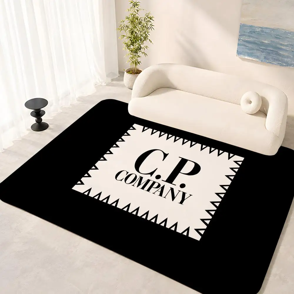C-C.P.Company Floor Mat Floor Mat Soft Flannel Non-Slip Door  Rug for Living Room