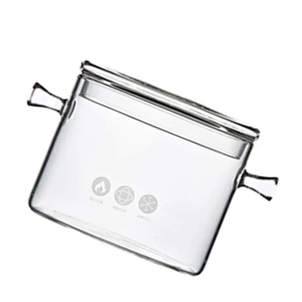 

1L Heat Resistant Glass Pot Transparent Cooking Pot for Soup Stew Milk Sauce Instant Noodle Healthy Kitchen Cookware Home