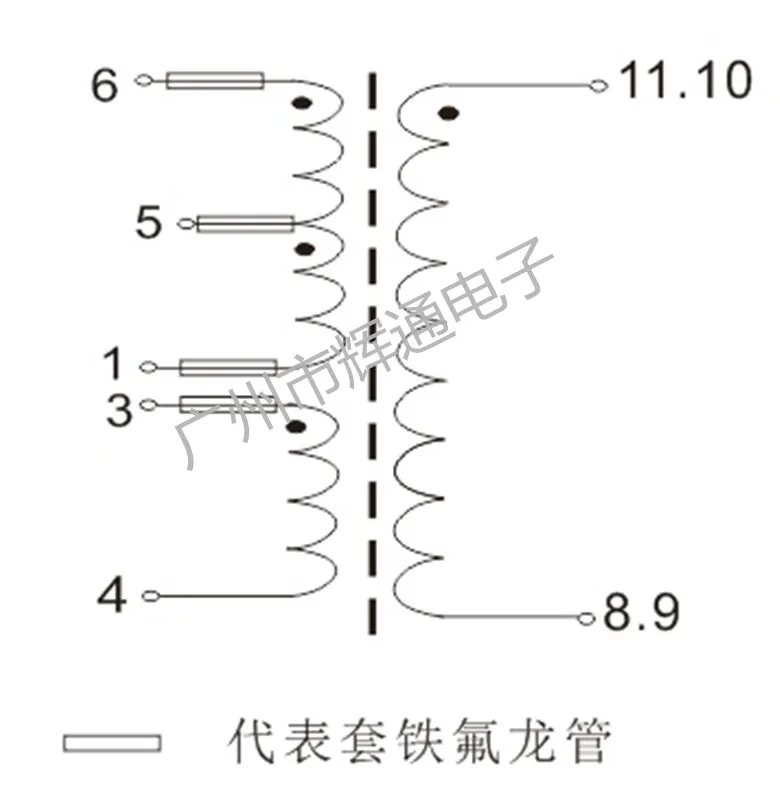 12V5A power high-frequency transformer PQ2620 10 pin