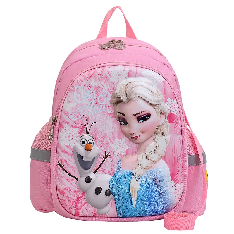 Kindergarten Children Backpack Frozen Princess Elsa kindergarten Cartoon Backpack Cartoon Boy Girl Baby Kids schoolbag