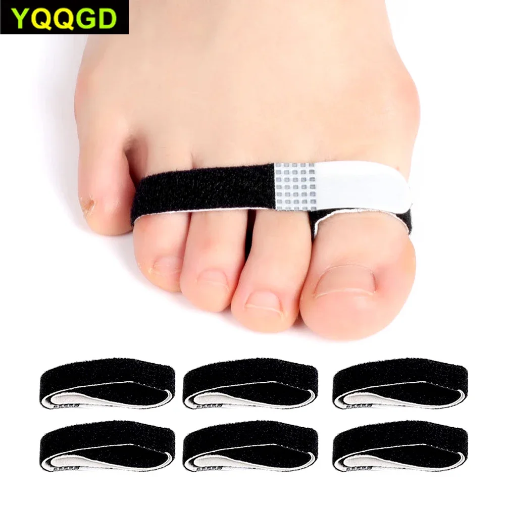 

5Pcs Fabric Toe Finger Separator Splint Wraps Hammer Toe Hallux Valgus Corrector Bandage Straightener Protector Foot Care