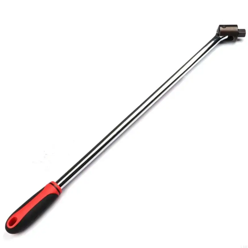 

Ergonomic Flexible Head Socket Wrench with Drive Joint Handle Breaker Bar Tool for Professional Garages Car Repairs L4MF
