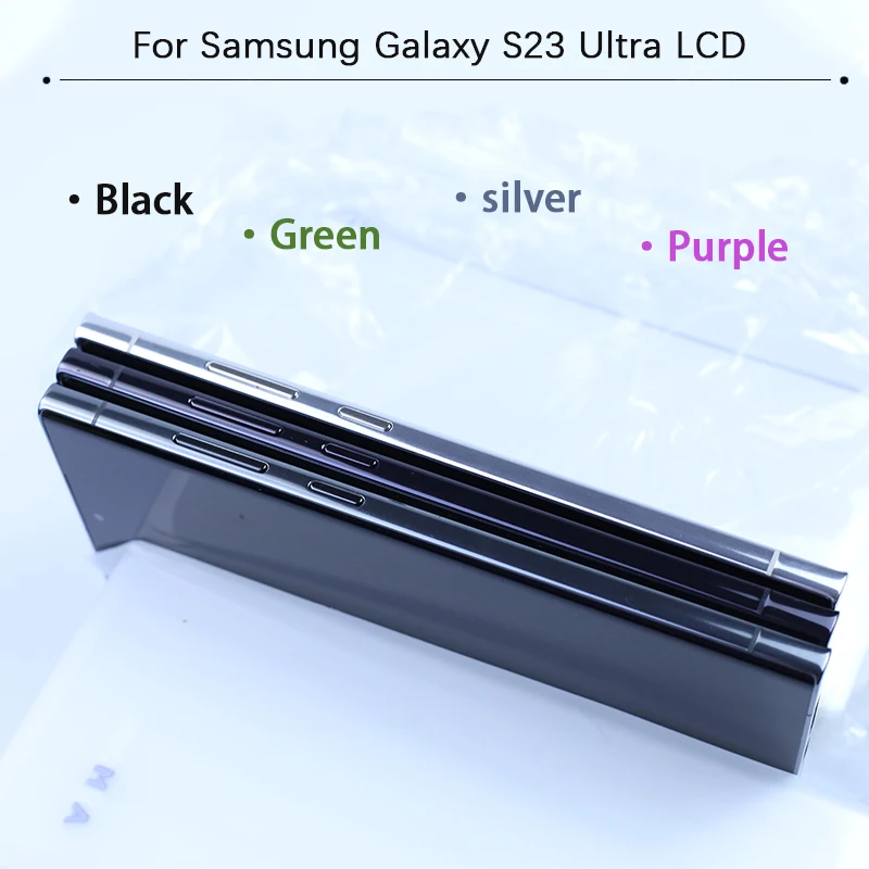 Pantalla S23U para Samsung Galaxy S23 Ultra S918 6.8" Super AMOLED Display Táctil Ensamblaje con Digitalizador Soporta S Pen y Huella Dactilar Partes 6