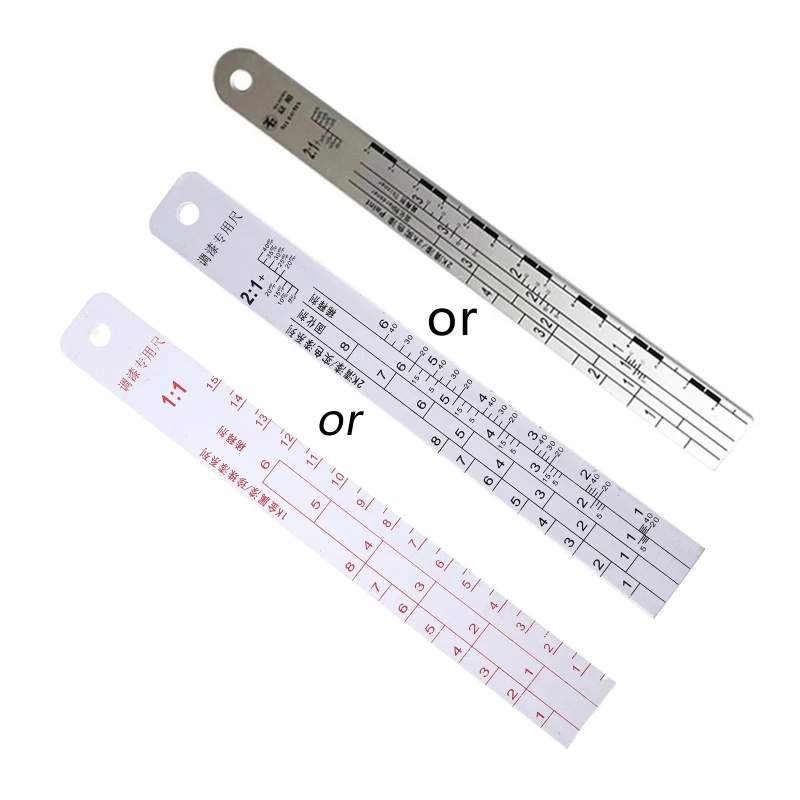 Varnish Curing Agent Thinner Scale Steel Corrosion-resistant Car Paint Ruler Dropshipping