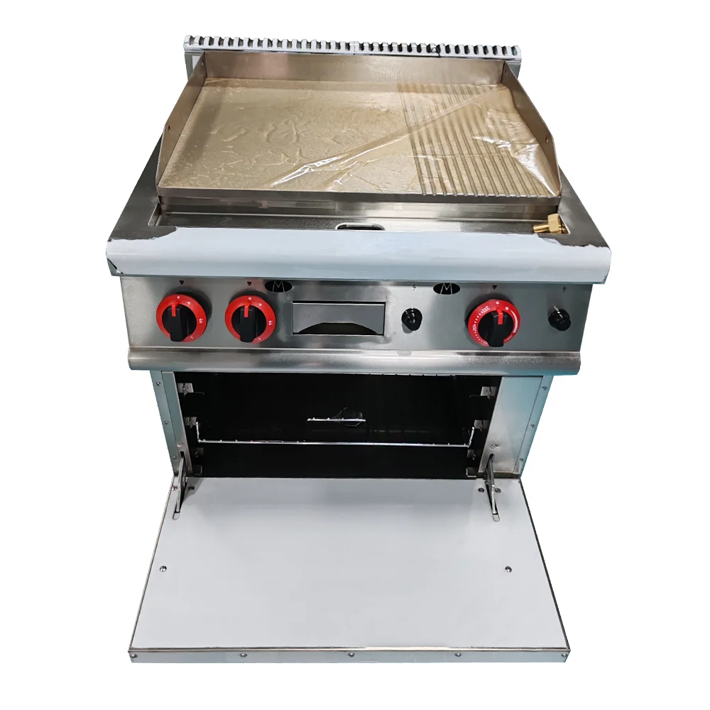 

Lyroe Hot Sale Vertical Commercial Machine Frying Steak Griddle Plus Oven Cake Baking