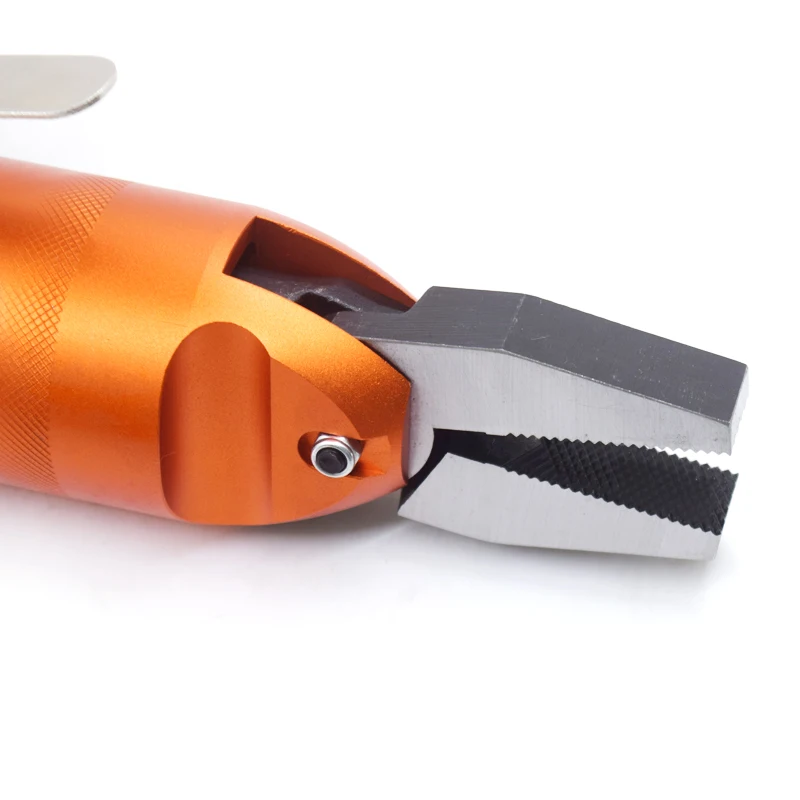 

HS30 Pneumatic Crimper Pliers for Copper Tube Beads Locks Micro Ring Links Beads Crimping Tool Y8 Teeth Air Pincer Wire Crimper