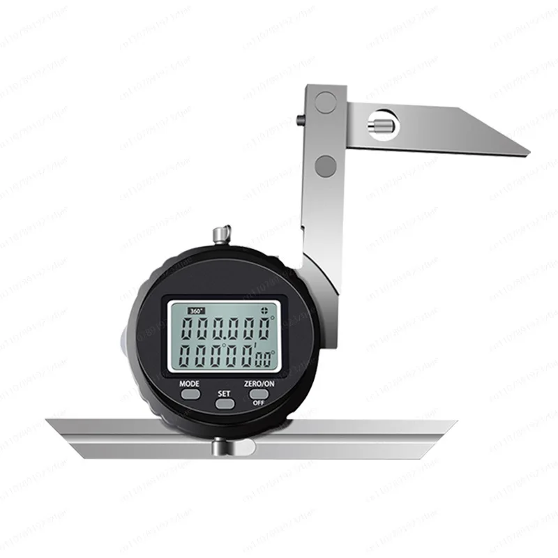 Stainless steel high-precision right-angle ruler digital display universal angle ruler 0-360 degree angle gauge angle meter