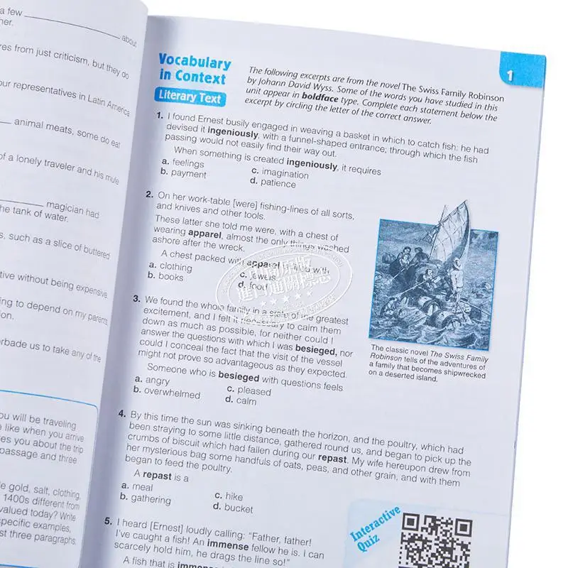 ورشة عمل المفردات 2022 إصدار الطالب الصف 6 المستوى أ Sadlier Sadlier 9781421718064 كتاب #4