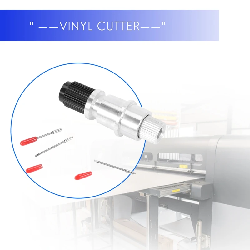 High Hardness For Graphtec CB09 Silhouette Cameo Holder + 15Pcs Blades Vinyl Cutter Plotter 45 Degree