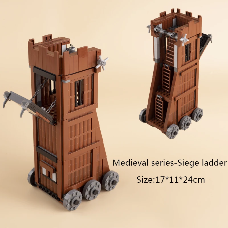 Medieval Age Castle Royal King\'s Knight Rome Spartacus Chariot Siege Engine Model Building Blocks Bricks Toys for kids Gifts