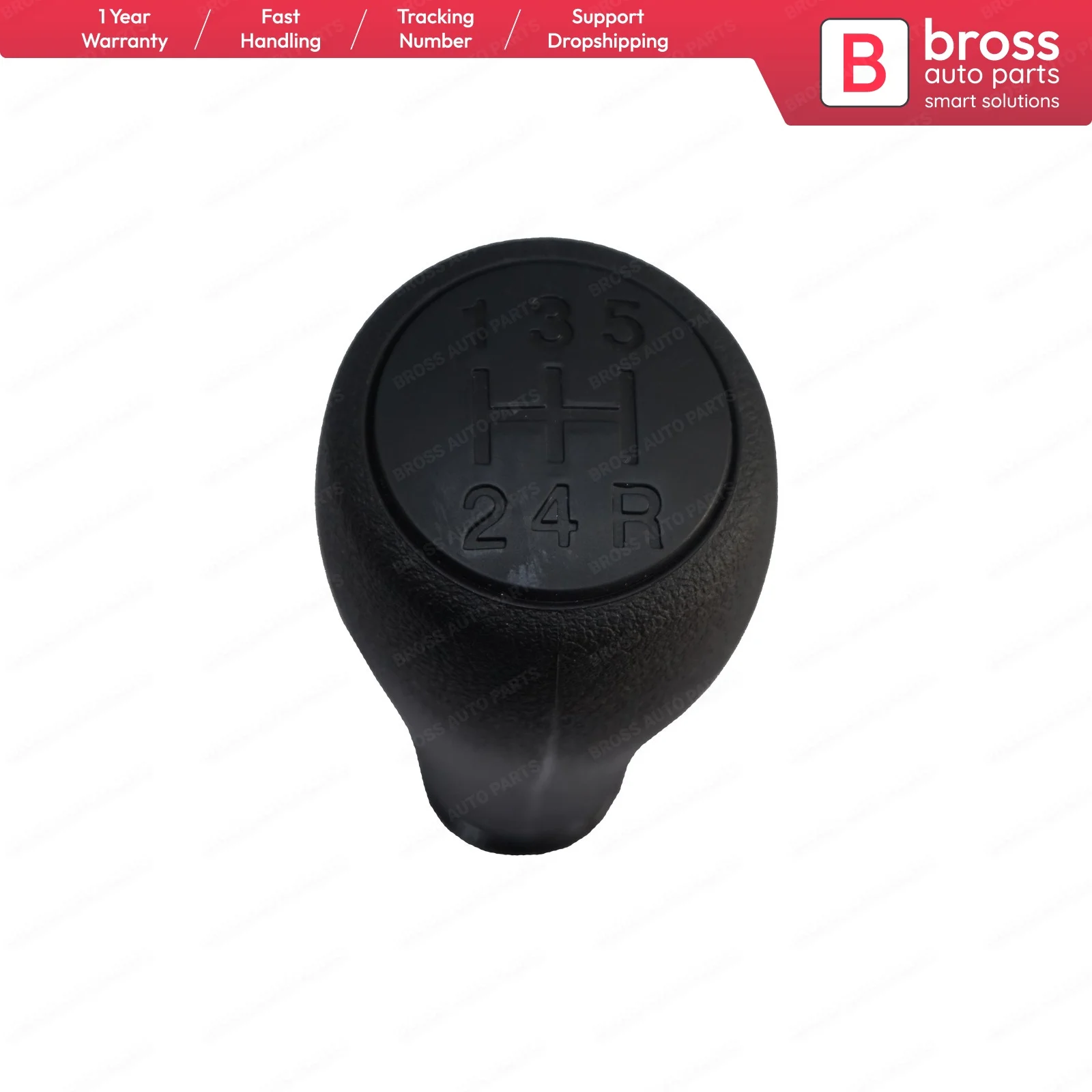 BSP666FBA 5 Speed Gear Shift Stick Knob 2403.FS, 2403FS, 2403-FS Black For Fiorino Qubo Nemo Bipper 07-2017 Shipping From France