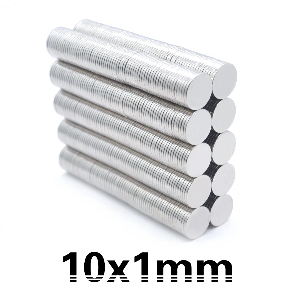 200pcs 10x1 Super Powerful Strong Bulk Round NdFeB Neodymium Disc Magnets Dia N35 Rare Earth Magnet 10*1 new